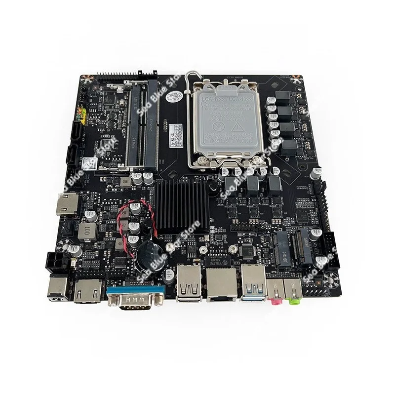 New H610 all-in-one main board 1700 double slot DDR4 industrial control main board ITX advertising machine mini 17x17 main board