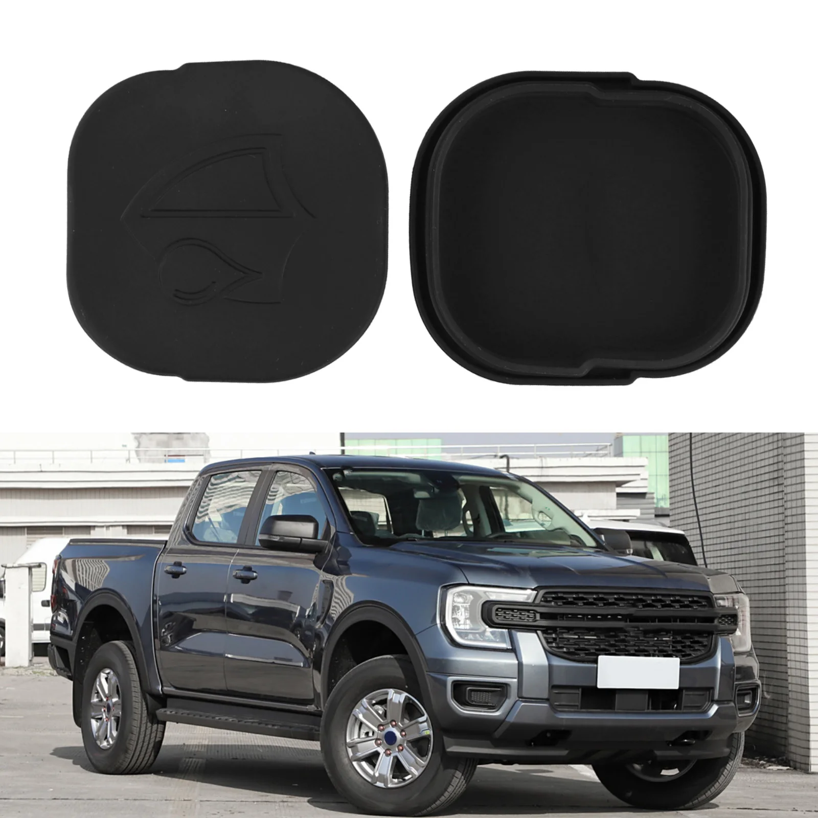 Car Beam Protective Cover Rear Axle Rubber Protective Cover Sandproof Cover For Ford For Ranger 2023-2024 Auto Exterior Parts
