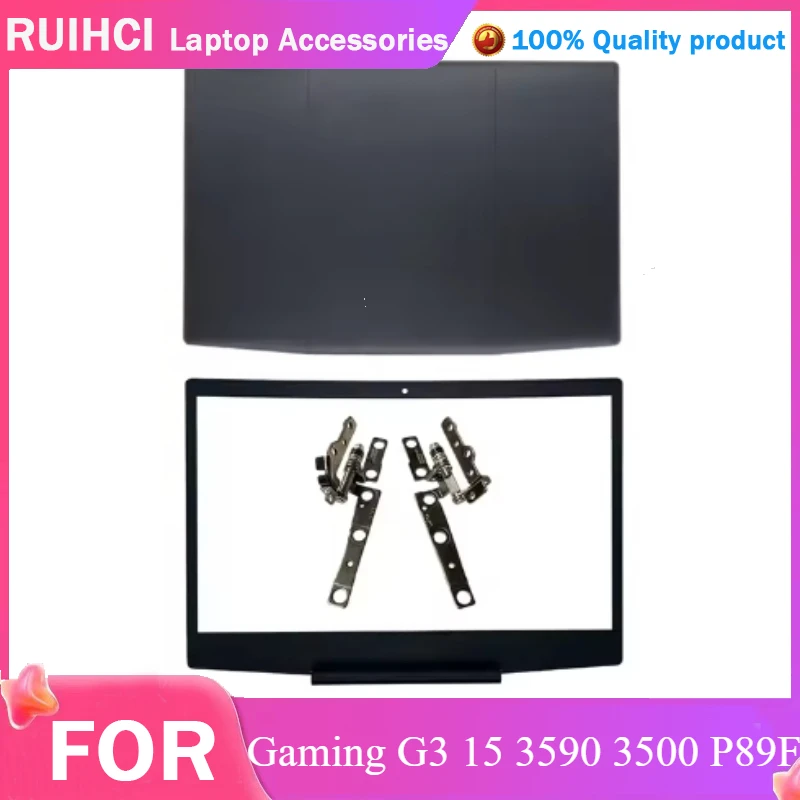 

NEW Laptop Case LCD Back Cover Front Bezel Hinges Blue Red White Screen Top Rear Lid Screws For DELL Gaming G3 15 3590 3500 P89F