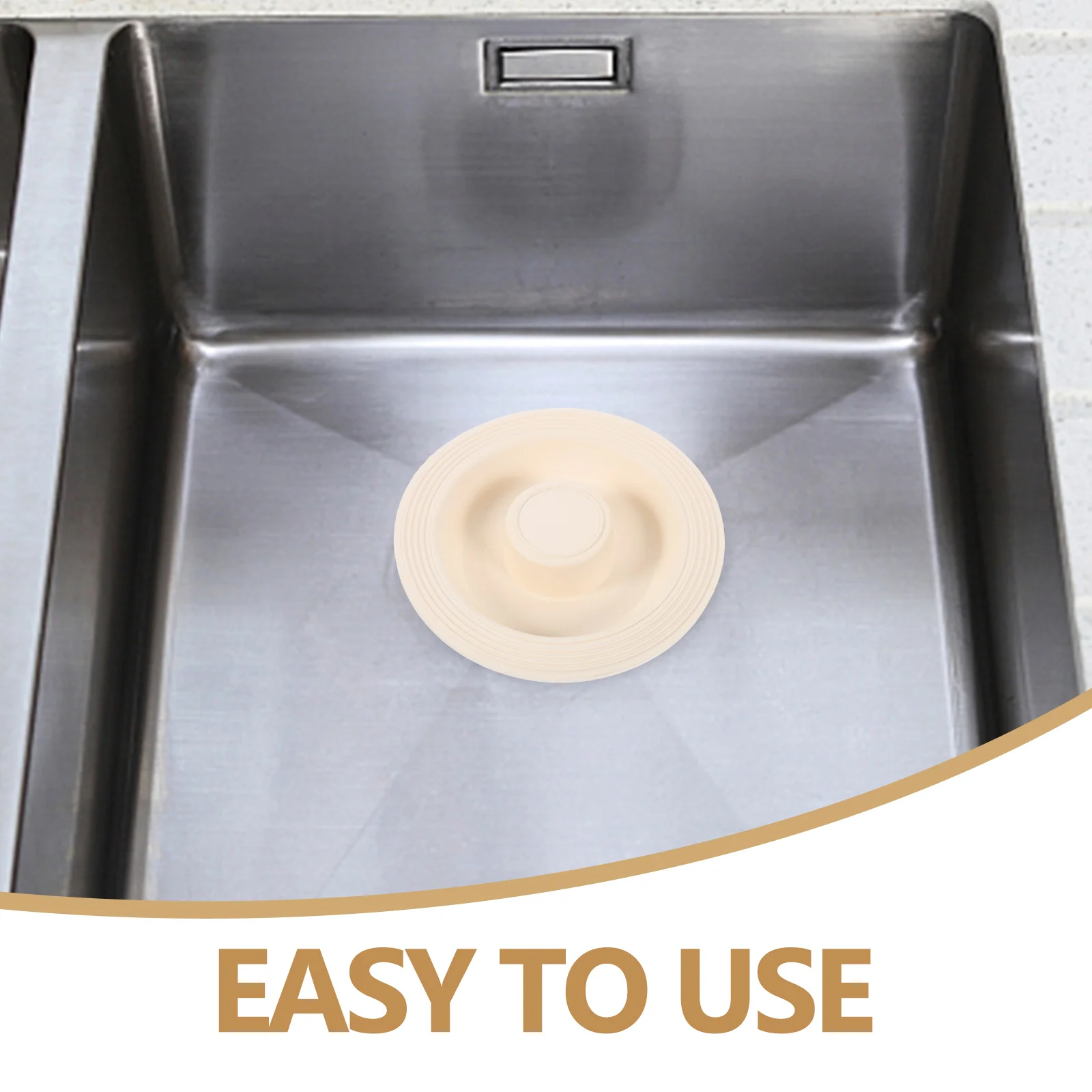 

2pcs Rubber Tub Thin Drain Plugs Sink Covers Bathtub Replacement Easy Clean Anti Clog Bath Use