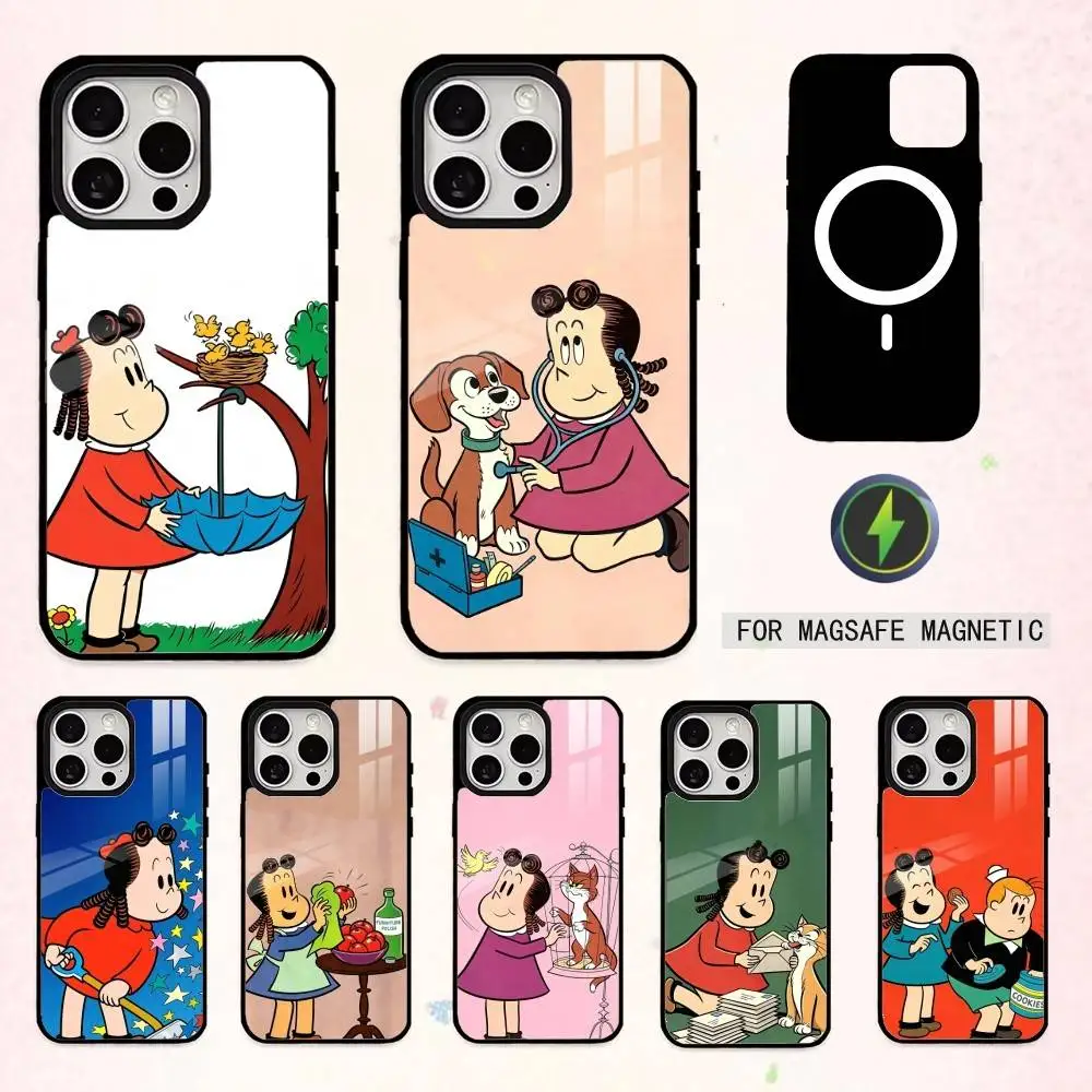 Cartoon The Little Lulu Show   Phone Case For iPhone17,16,15,14,13,12,11 Plus,Pro Max Magnetic For Magsafe Wireless Charging