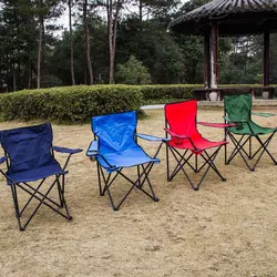 Chaise de plage portable avec dossier et accoudoir, idéale pour les activités de plein air, telles que le camping, la pêche, le croquis d'art et plus encore