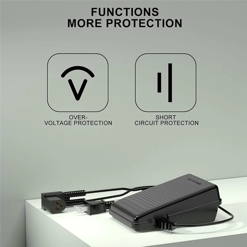 

Foot Pedal Power Cord With Variable Speed Foot Pedal Controller Technology US Plug