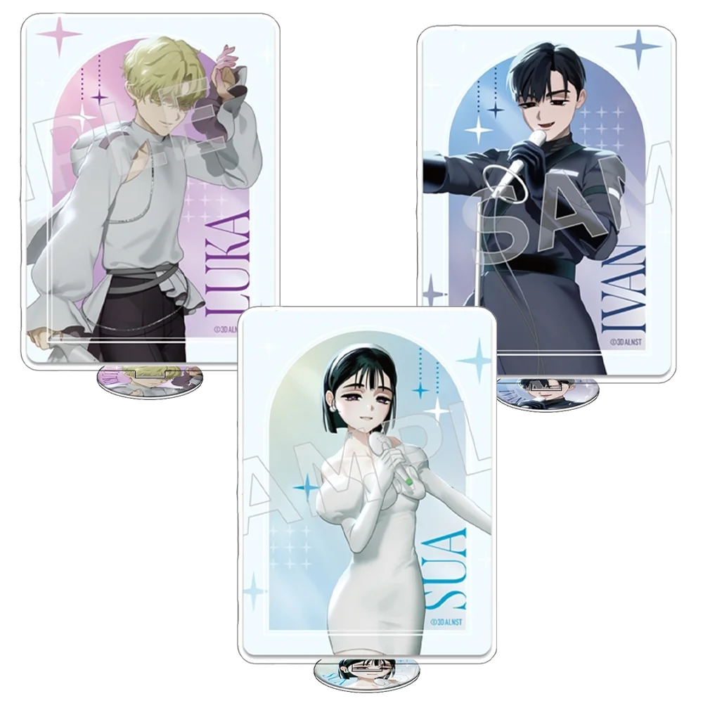 Alien Stage Mizi Sua Till Hyuna Ivan Luka Cospaly 15CM Cute Anime Acrylic Stand Keychain Room Decoration Desk Decor Gifts