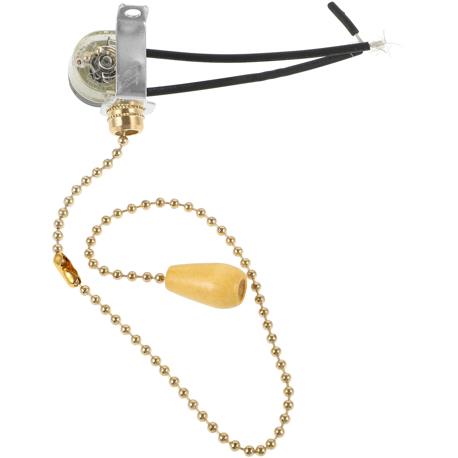

Light Pull Switch 10A Golden 30cm Silent Cord Lamp Parts Bathroom Ceiling Easy Install Replacement Accessories Use