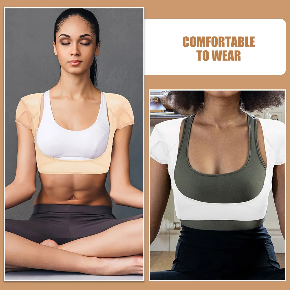 2 Pcs Sweat-absorbent Vest Armpit Pads Sweating Guards Shirt Women's Tank Tops Summer Underarm Breathable Sweatshirt