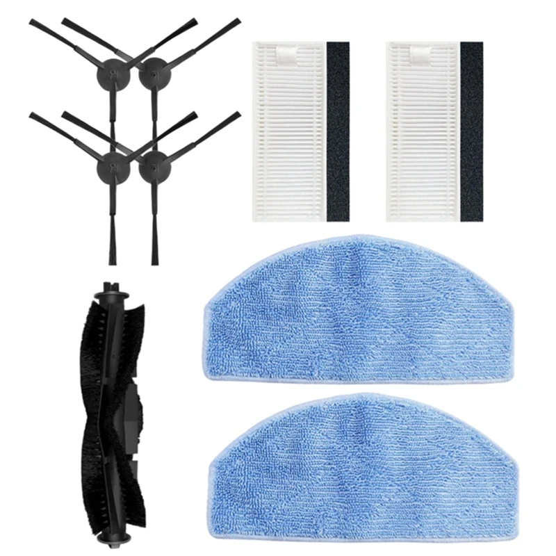 롤러 메인 사이드 브러시 헤파 필터 걸레 천, Tikom G8000/G8000 Pro/Honiture G20 로봇 진공 예비 부품 액세서리