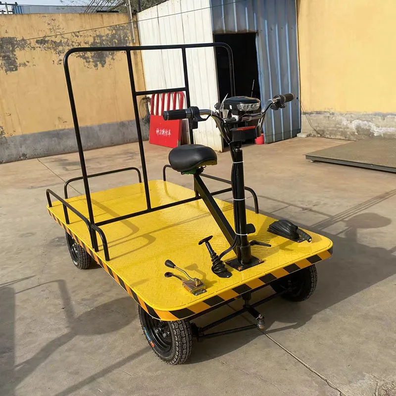 Electric four-wheel truck, reverse riding, donkey climbing, heavy-duty king-pulled truck, four-wheel flatbed truck with foot