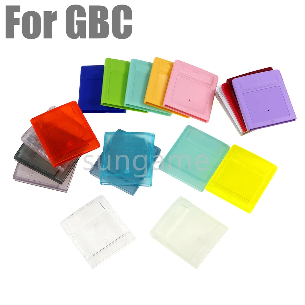 10sets For GBC GB GBP GBA SP Cartridge Housing Shell Cover with Screw Replacement Part Game Card Box Case