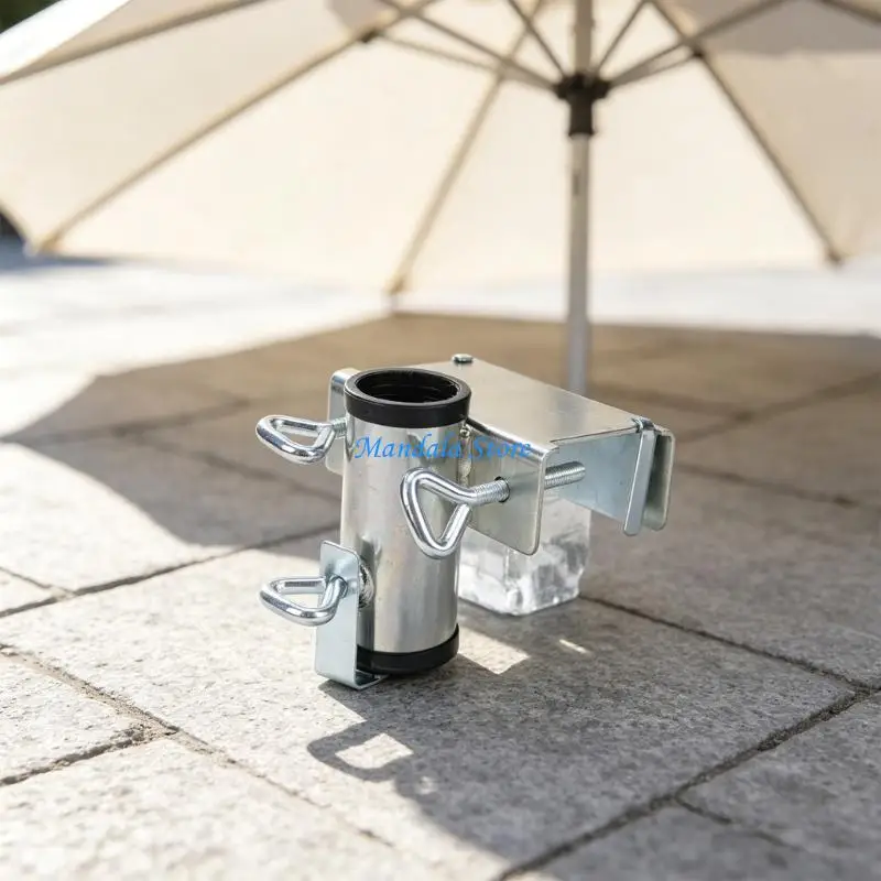 U2JC Adjustable Umbrella Clamps Brackets For Garden Deck Sun Shades Support Stand