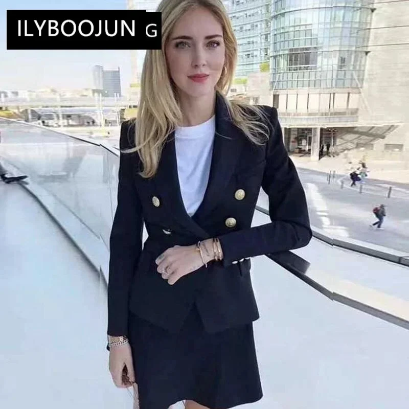 Grün Blau Gelb Schwarz Weiß Blazer Frauen Büro Formale Zweireiher Tasten Blazer Frauen Blazer Hohe Qualität Drop Schiff