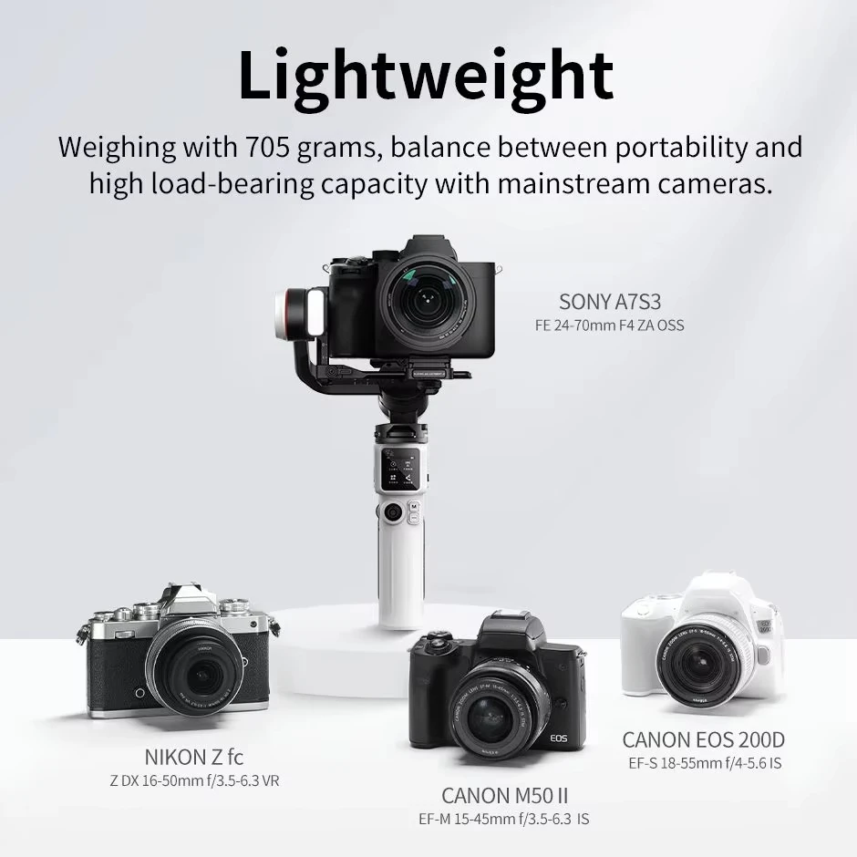 ZHIYUN Crane M3S M2S Camera Gimbal Stabilizer Handheld Quick Release for Mirrorless Cameras Phone for Sony for Canon