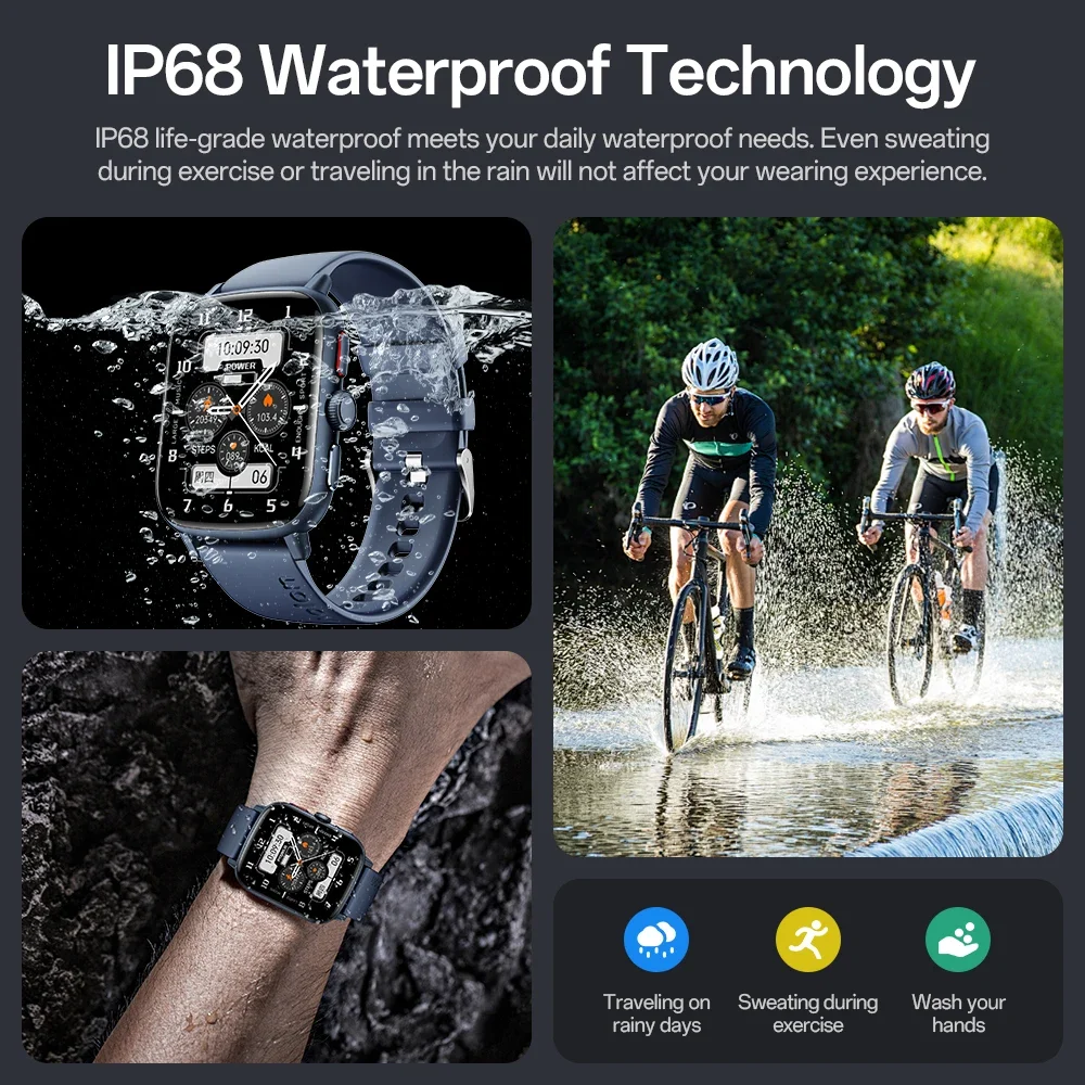 ساعة ذكية P22 للأطفال في الهواء الطلق مع شاشة لمس كاملة وتتبع الموقع عالي الدقة وعمر بطارية 15 يومًا هدية للبالغين