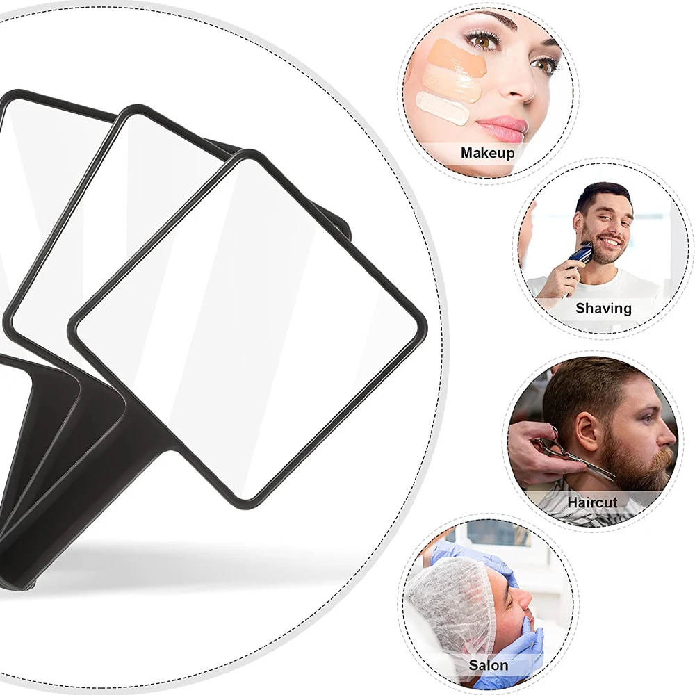 1Pcs Kunststoff Griff Handheld Make-Up Eitelkeit Spiegel Tragbare Platz Wimpern Verlängerung Spiegel Frauen Kosmetik Schönheit Salon Liefert
