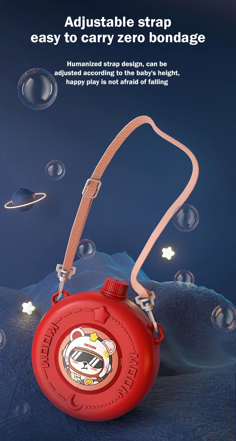 مسدس فقاعات فضاء للأطفال ، آلة فقاعات أوتوماتيكية بالكامل ، صابون فضاء كهربائي ، حقيبة ظهر ، ألعاب زفاف صيفية خارجية ، 12 فتحة