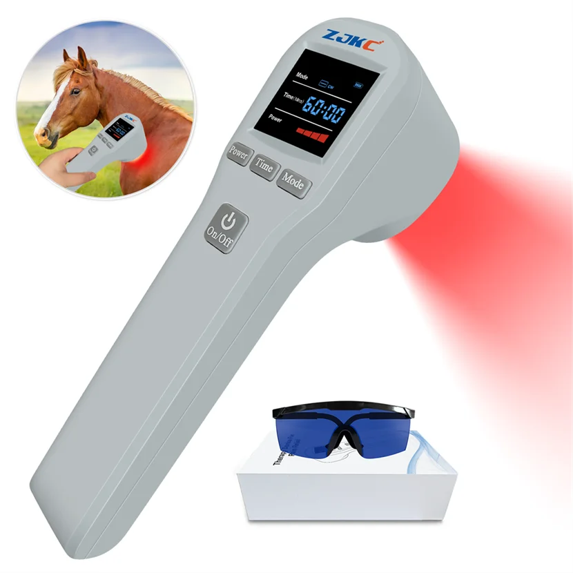 

ZJKC Low Light Laser Therapy 650nmx16+808nmx4 Low Level Laser Light Therapy Device for Wound Injuries Muscle Aches Portable