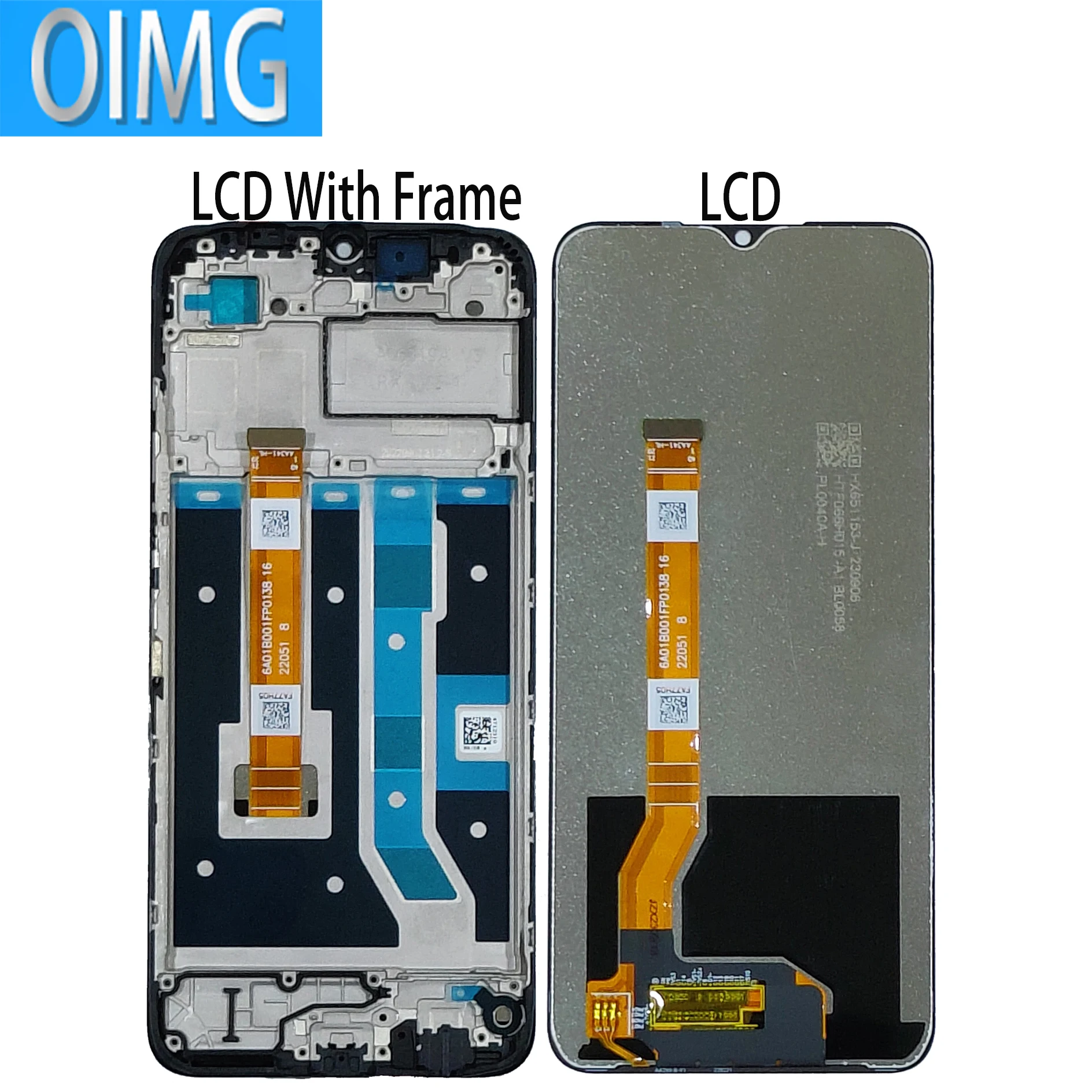 For OPPO A17 A17K LCD Display Original With Frame Touch Screen CPH2477 CPH2471 Panel Replacement Parts