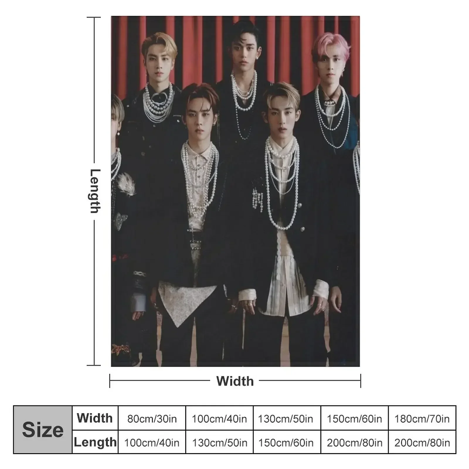 WAYV - KICK BACK Throw Blanket couch cozy soft plush fuzzy picnic outdoor blanket