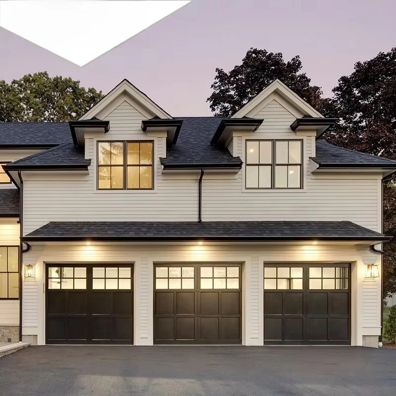 Custom sizes High Quality Contemporary Galvanized Steel Garage Door With Finger Protection