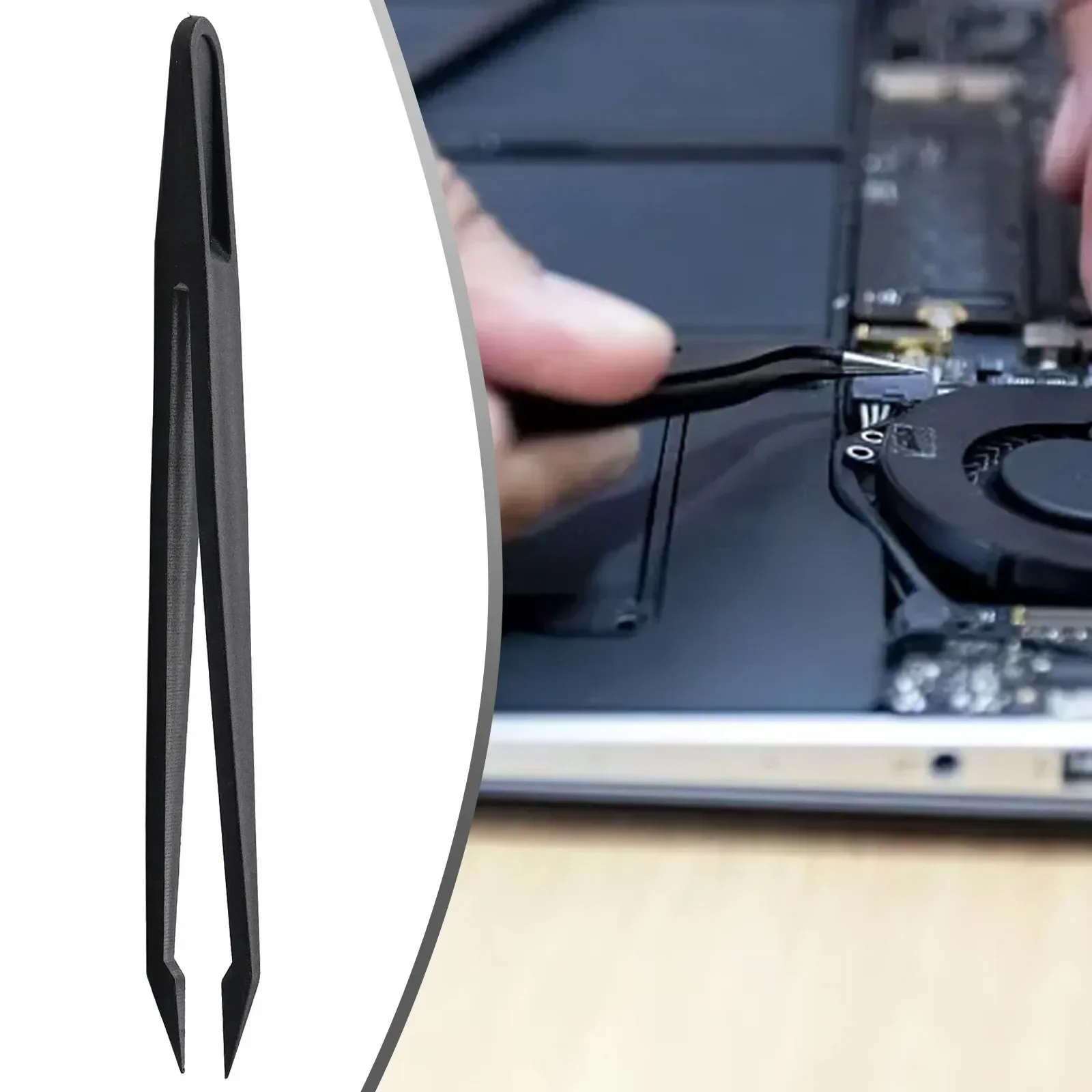 High Quality Tweezers Repair Tool Safe 1PC Precision 120mm High Grade Maintenance Anti-Static Black Convenient Curved Tool