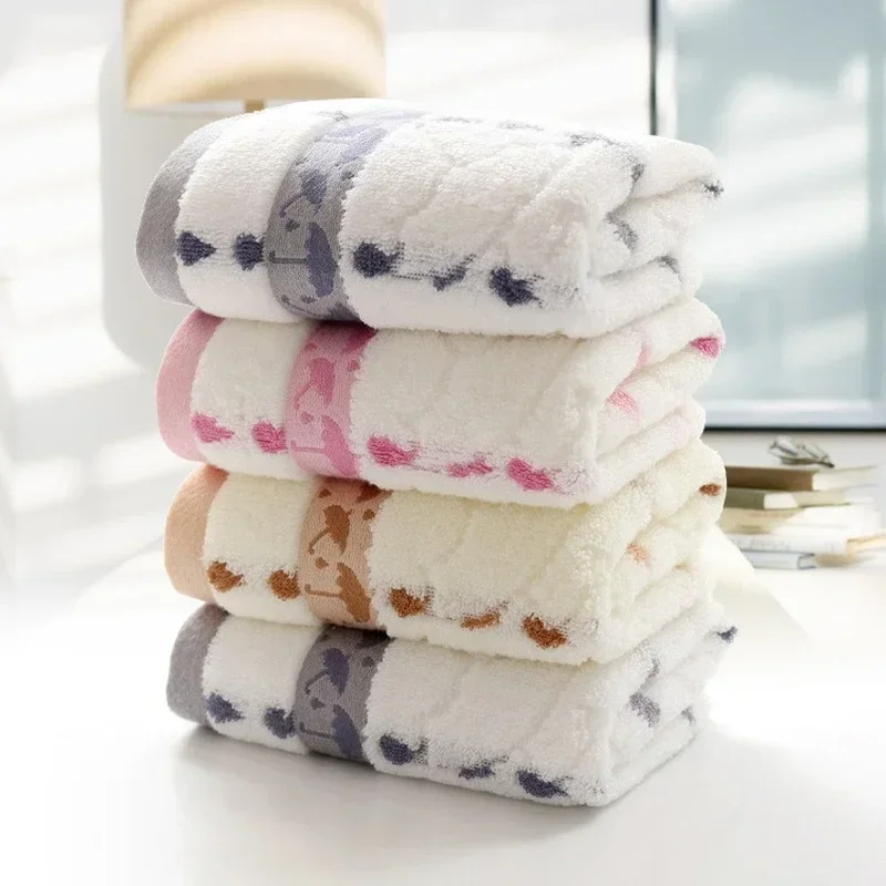 Cotton Towel Baby Towels Kids Face Daily Use Bath Hand Hair Beach Wash Cloth Children Adult Bathroom 35*75cm