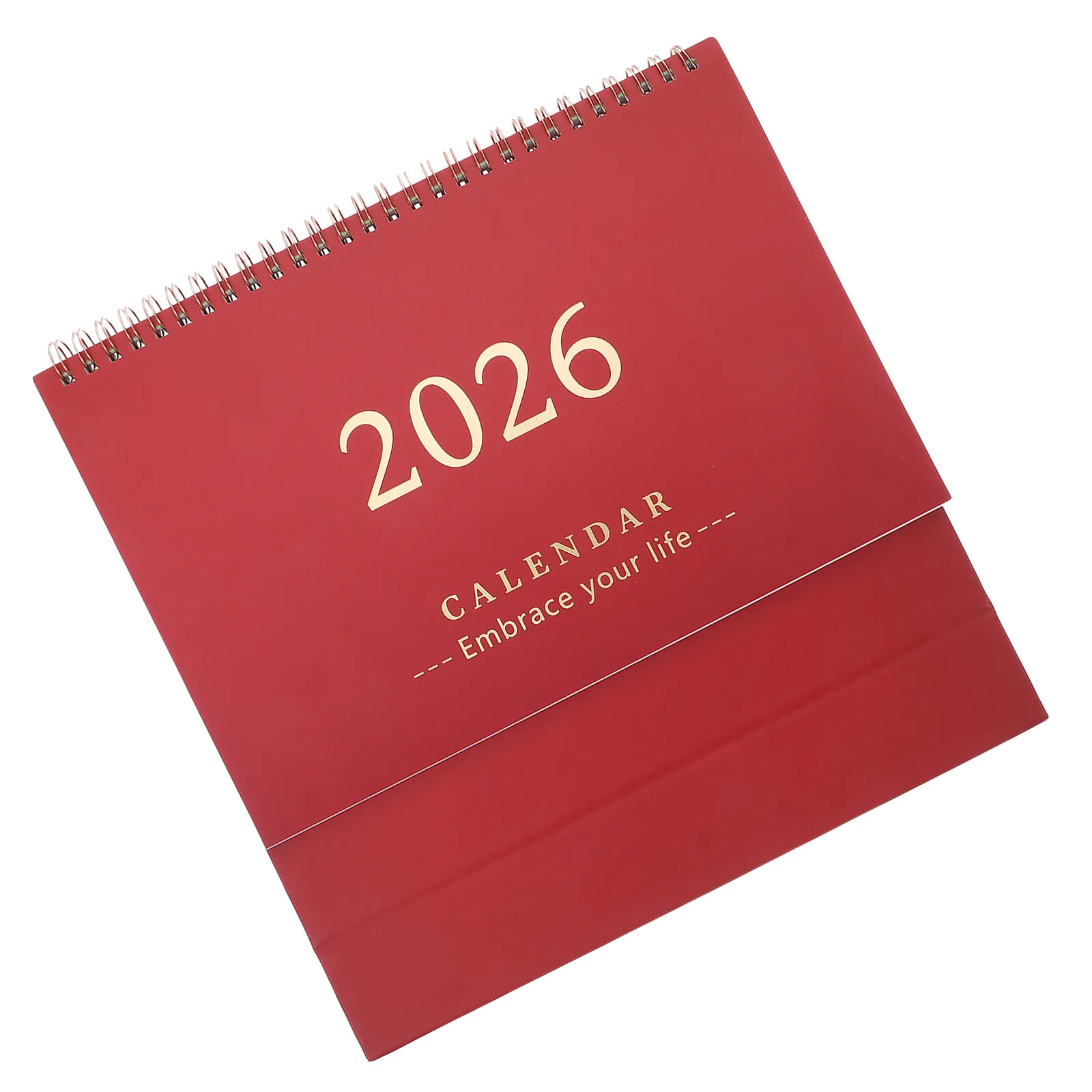2026 Standing Desk Calendar Flip Table Planner Daily Task Tracker Thick Smooth Paper Full Year Date Coverage Elegant Minimalist