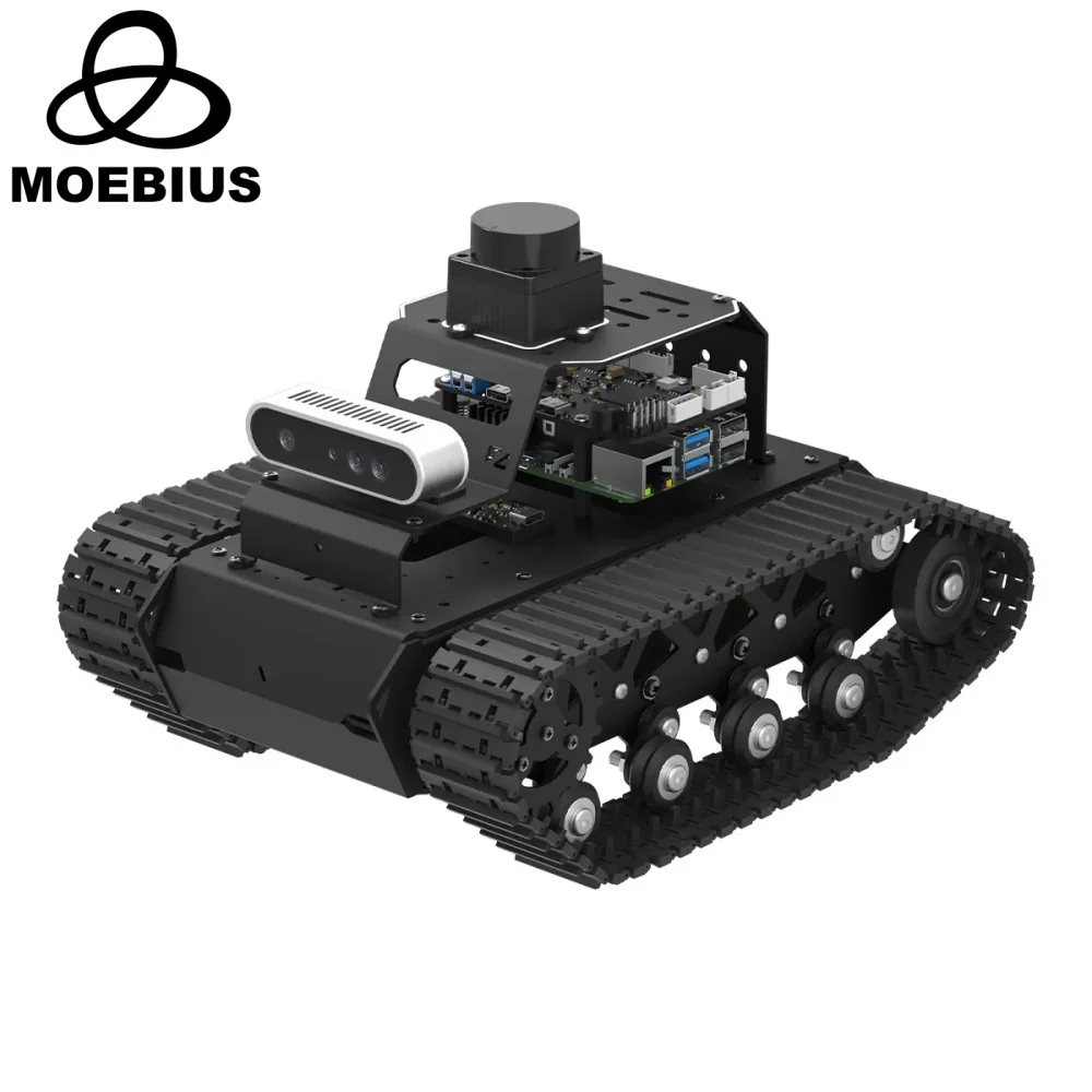 Hiwonder MentorPi T1 Raspberry Pi Robot Car Tank Chassis ROS2 AI Coding Robot with Large AI model, SLAM Autonomous Driving