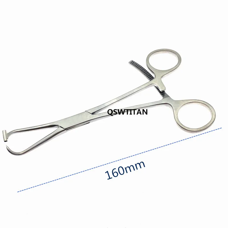 Orthopedic Pointed reduction forceps with guide hole stainless steel bone reduction forceps