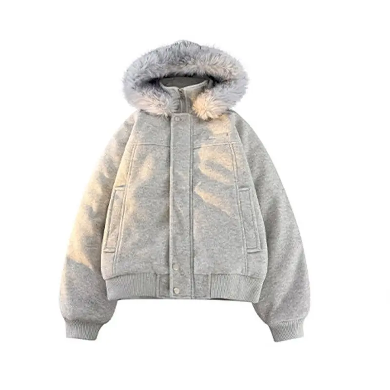 

Wool Blend Jacket Man Extra Large Mens Bears Animal Print Fashion Trendy Urban Street Style Casual Comfortable Youth Hipster Ins