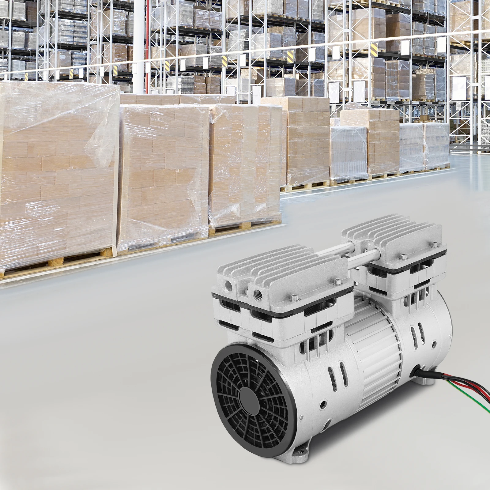 Luftkompressor Kompressor olifreies كومبريسور صامت 145 لتر / دقيقة Aggregat Kompressoraggregat mit grandes Kühlgebläse Schalldemperfer