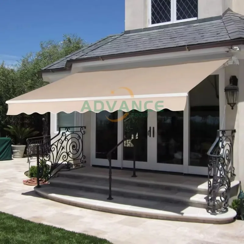 

2026 Manual Electric Outdoor Retractable Awning Adjustable Patio Door Window Awning Canopy With Shade Curtain For Garden Balcon