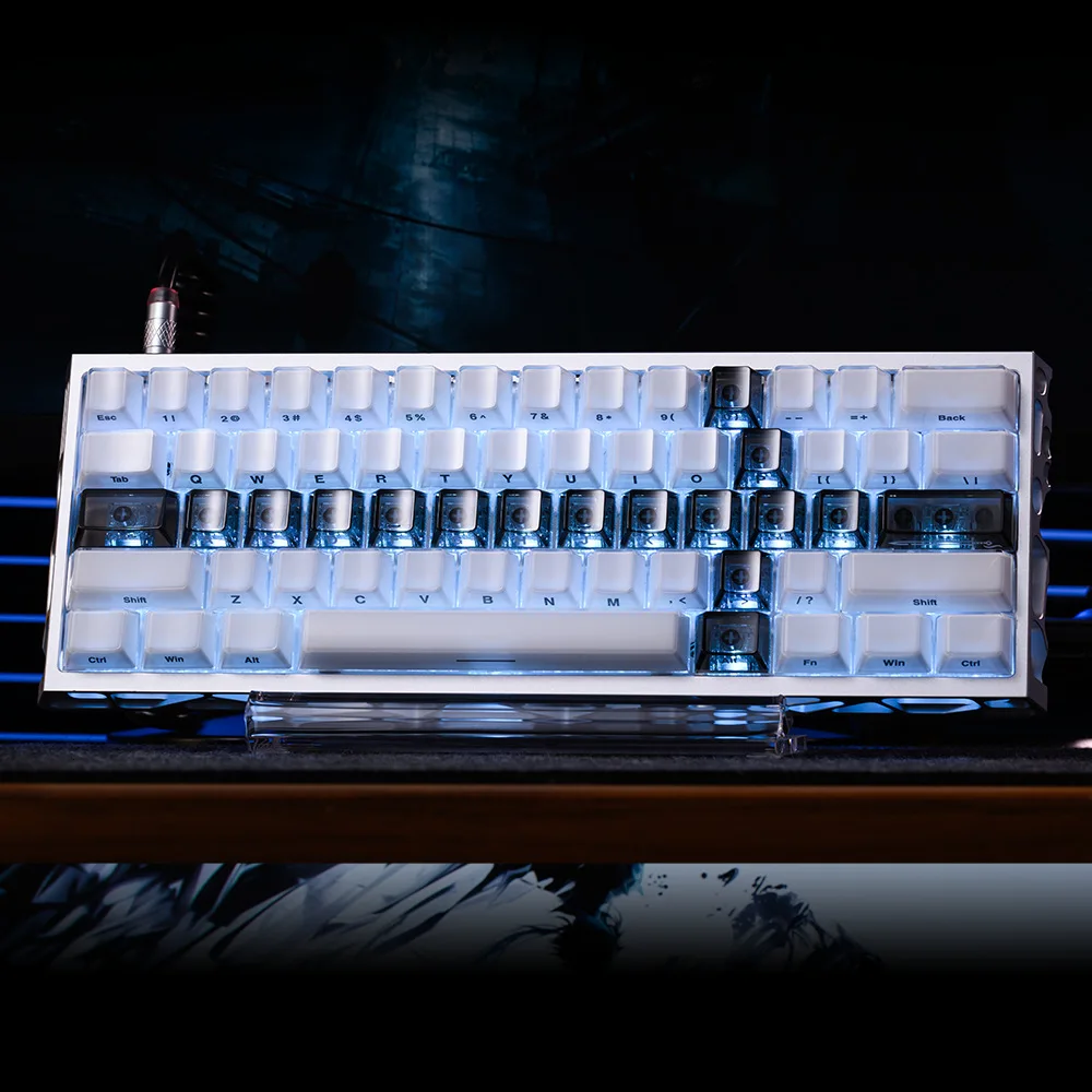 

Crystal Jelly Sword Keycap Side Engraved Mechanical Keyboard wooting ev63 Customized 75/68/64/60