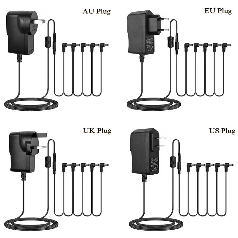 y1gd 9V 850mA AC/for DC Power Adapter for Zoom Guitar Multi Effects Pedal Keyboard