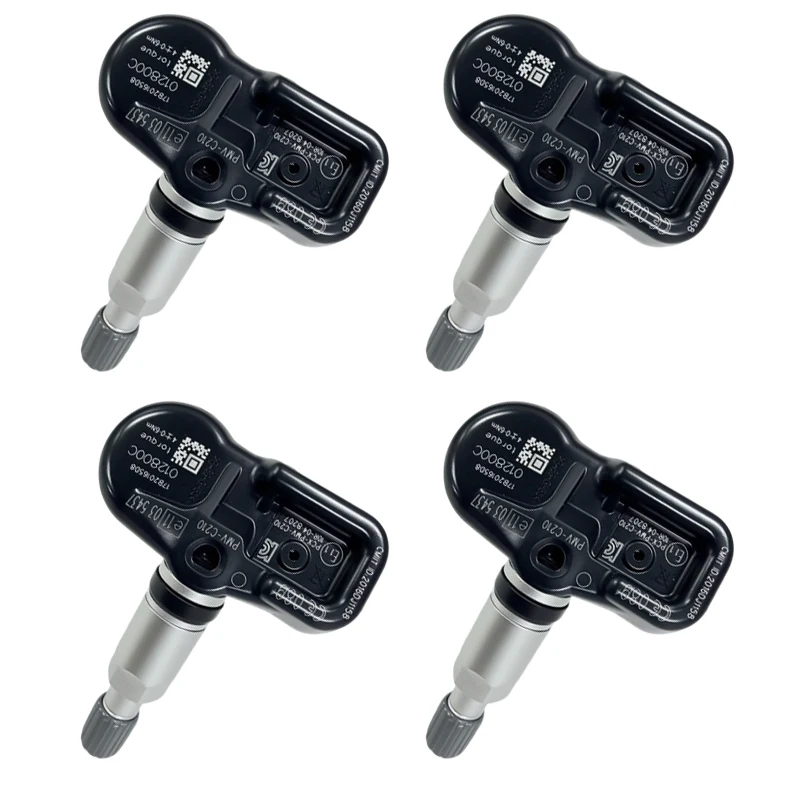 1/4 Uds Sensor de monitoreo de presión de neumáticos TPMS PMV-C210 para Lexus CT ES GS IS LC LS Series Compatible con 4260730070, 4260742020