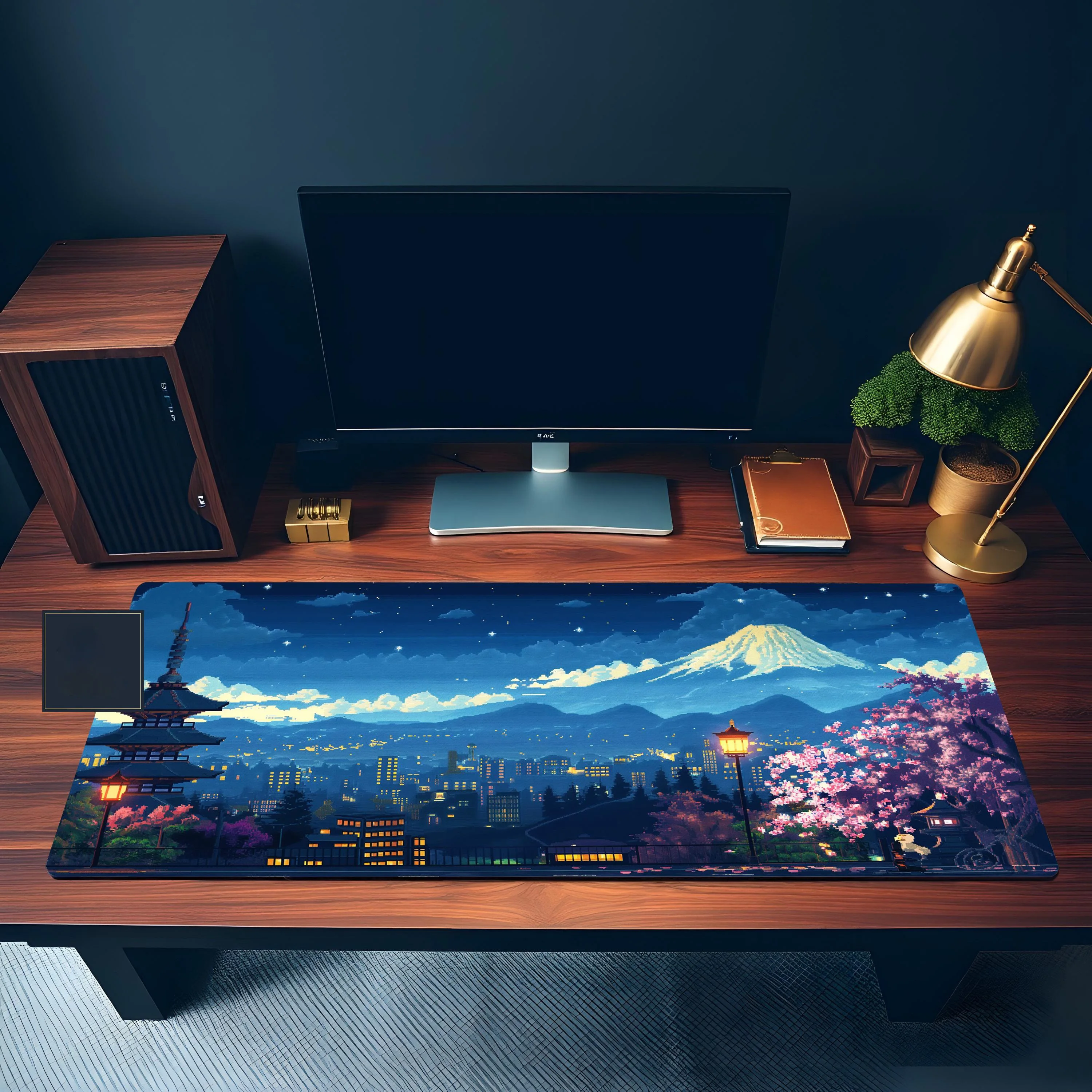 Japanese Cityscape Gaming Mouse Pad,non-slip and Waterproof Game Mouse Mat,cute Desktop Protective Pad,perfect Gift for Friends.