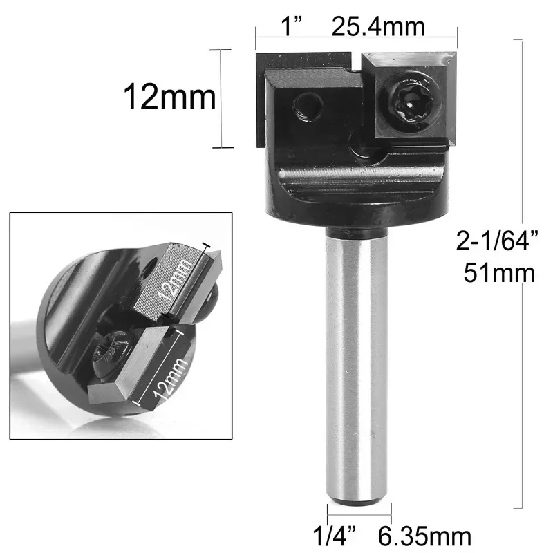 Numerical control spoiler surfacing router drill bit 1/4 