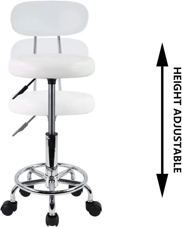 Hydraulic Adjustable Stool Facial Salon Massage Spa Dental Swivel Rolling Chair