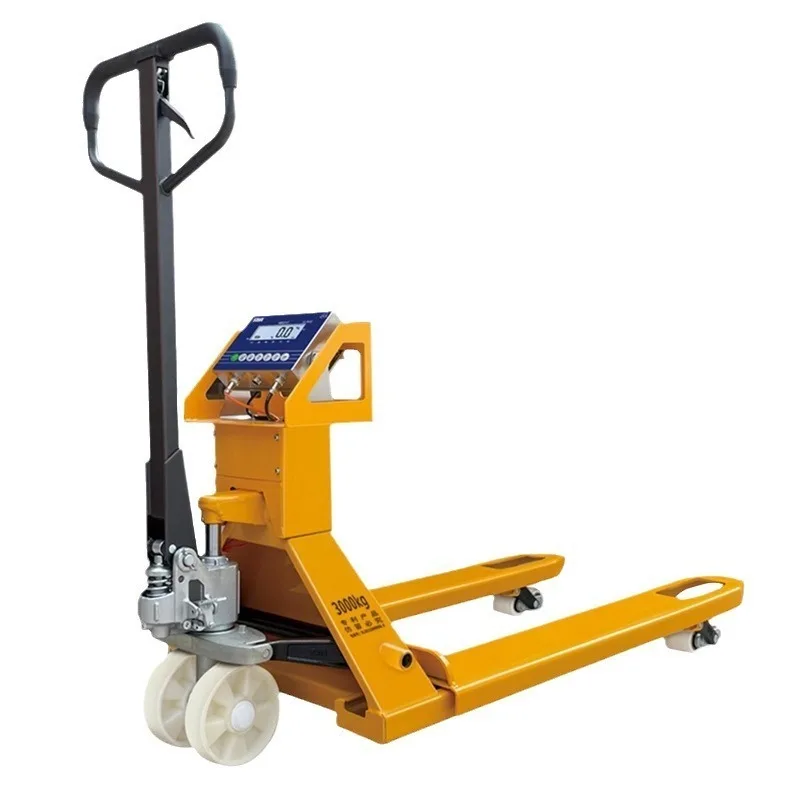 Explosion-proof electronic forklift scale logistics weighing 2T tons hydraulic truck manual weighing mobile ground cow scale