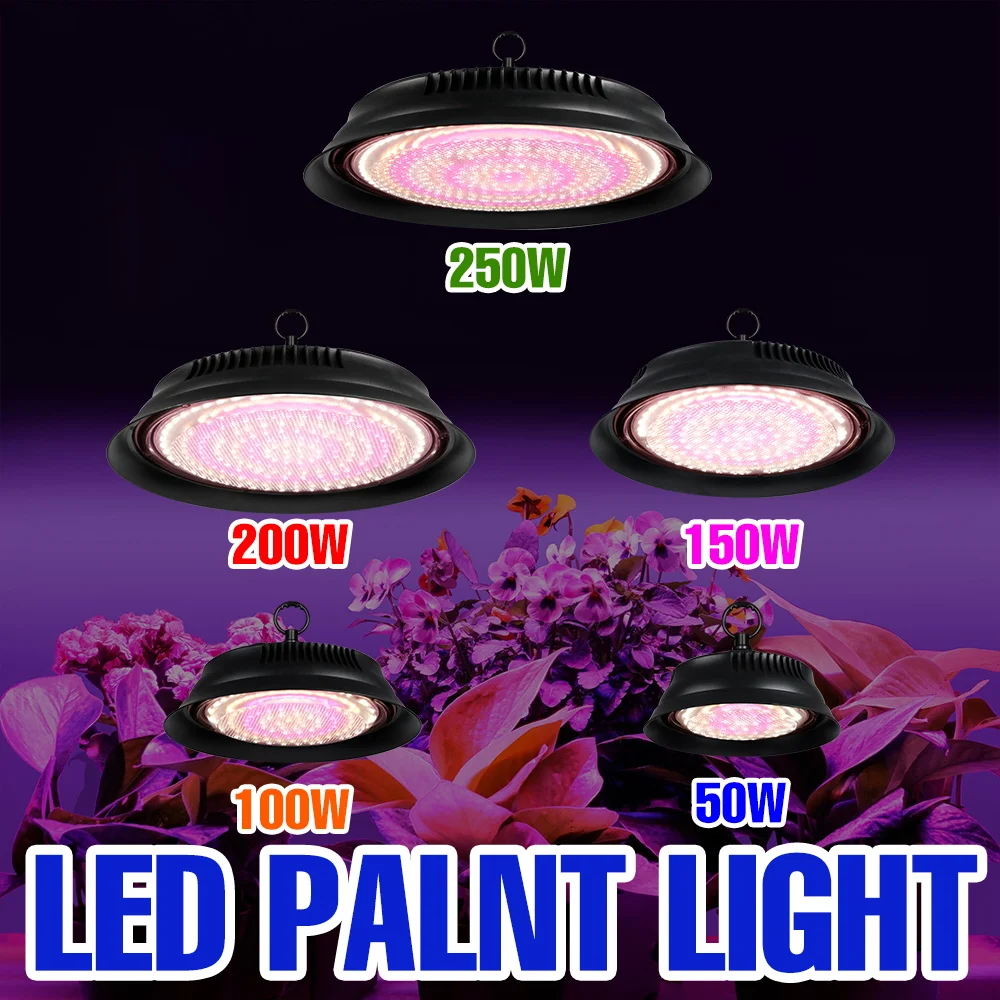 

250W Full Spectrum Grow Light LED Indoor Plant Cultivation Lamp Greenhouse Tent Vegs Potted Cactu Fruit Fill Lighting US/EU Plug