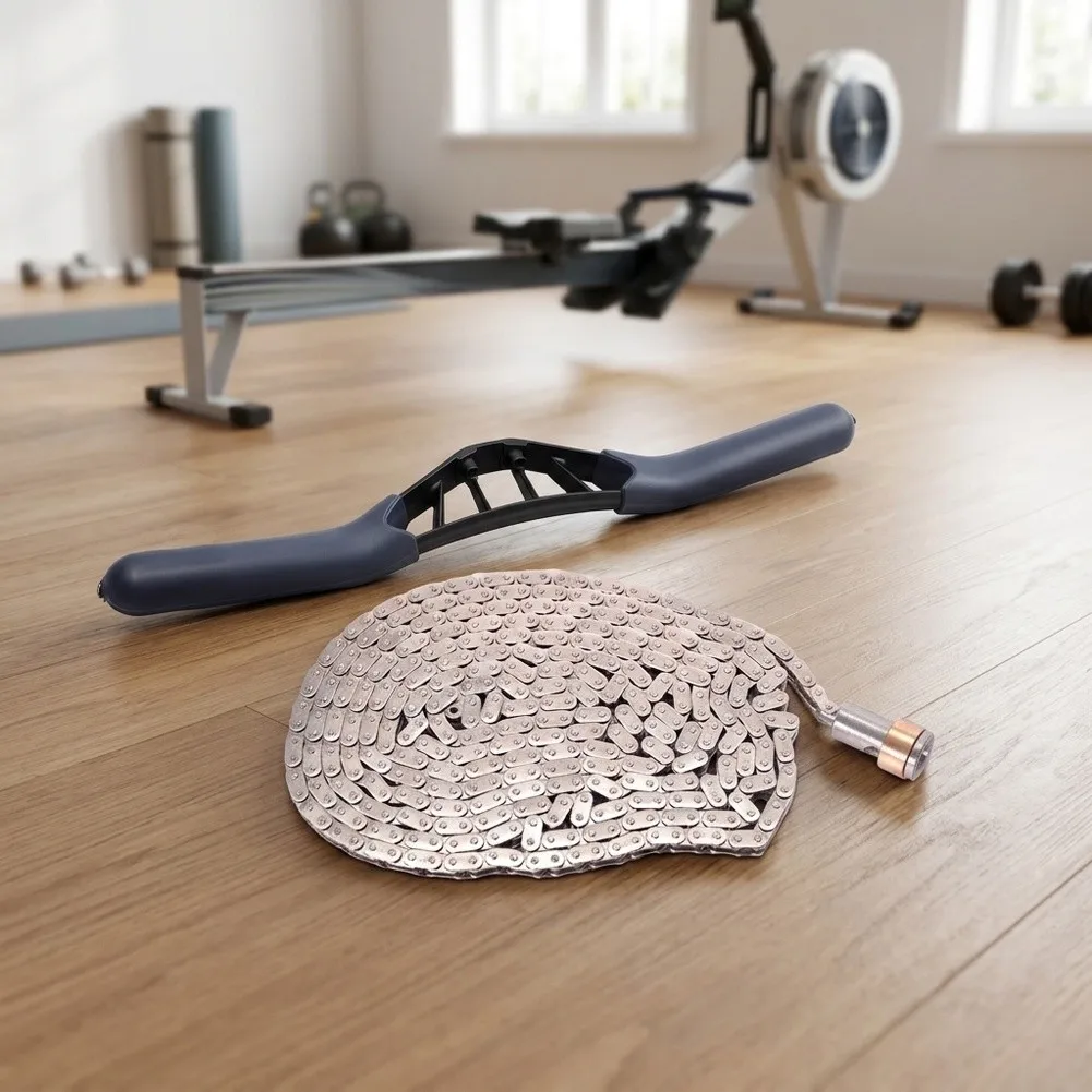 Rowing Machine Spare Part Kit Including Roller Chain and Pull Handle Compatible with For Powerfun 500 and 550 Models