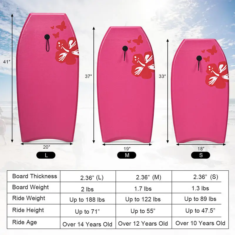 Bild 9: Leichtes Bodyboard Surfen mit Leash EPS-Kern-Boarding IXPE-L