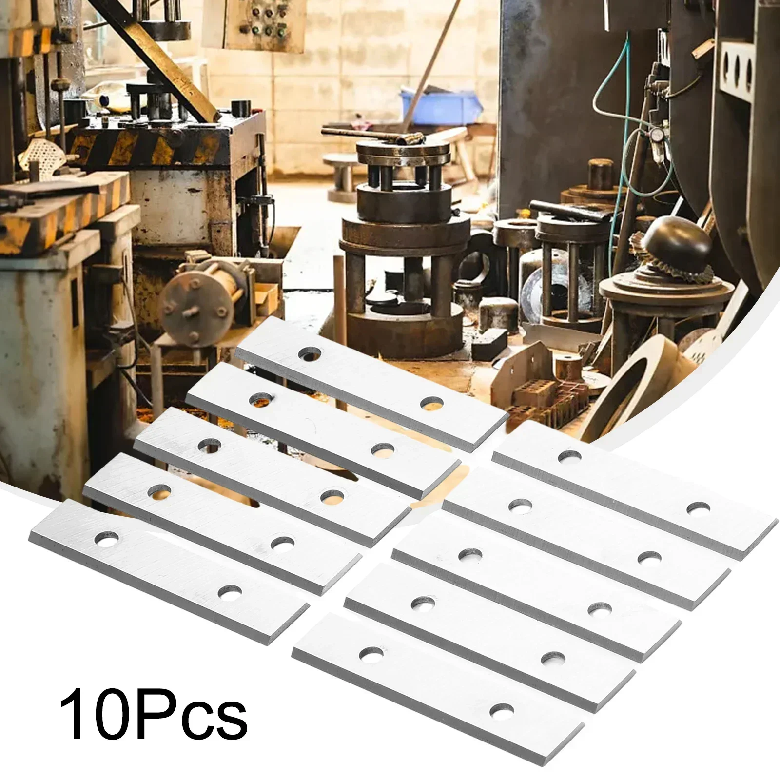 Imagem -04 - Cortador de Inserção Reversível de Carboneto 50x12x1.5 mm Lâminas de Corte Retangulares Lâminas de Substituição de Dois Gumes com 10 Peças