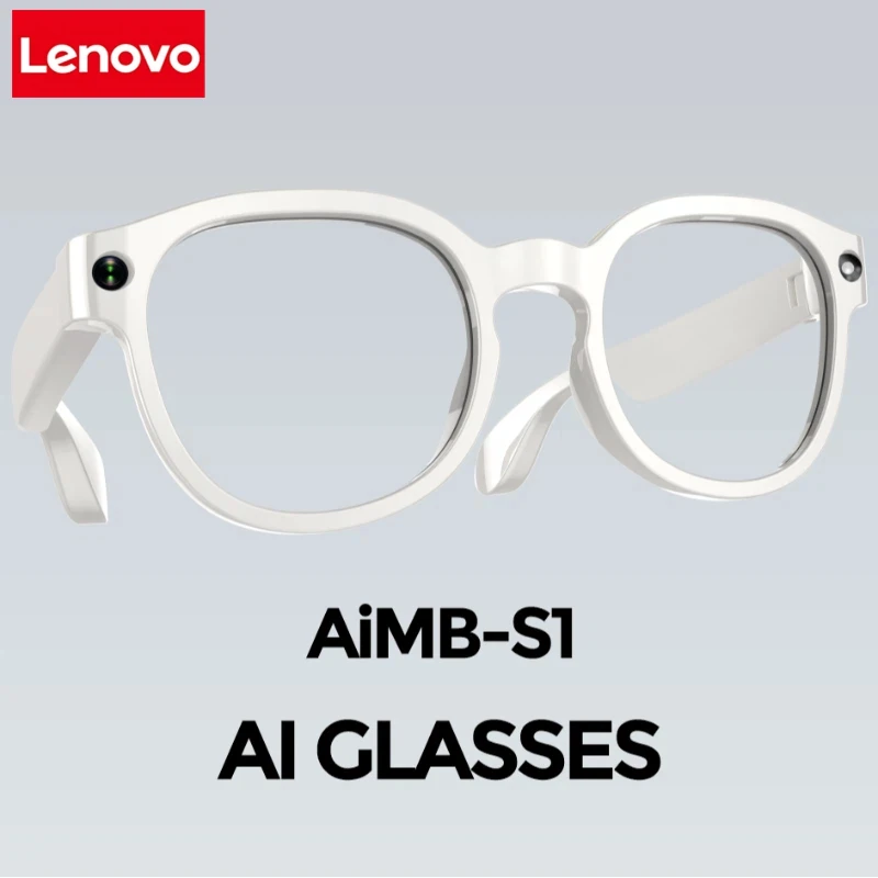 

Lenovo AI Smart Glasses AI Translation 8MP HD Camera 4K Shooting Image Conversation Recording Listening To Music Smart Glasses
