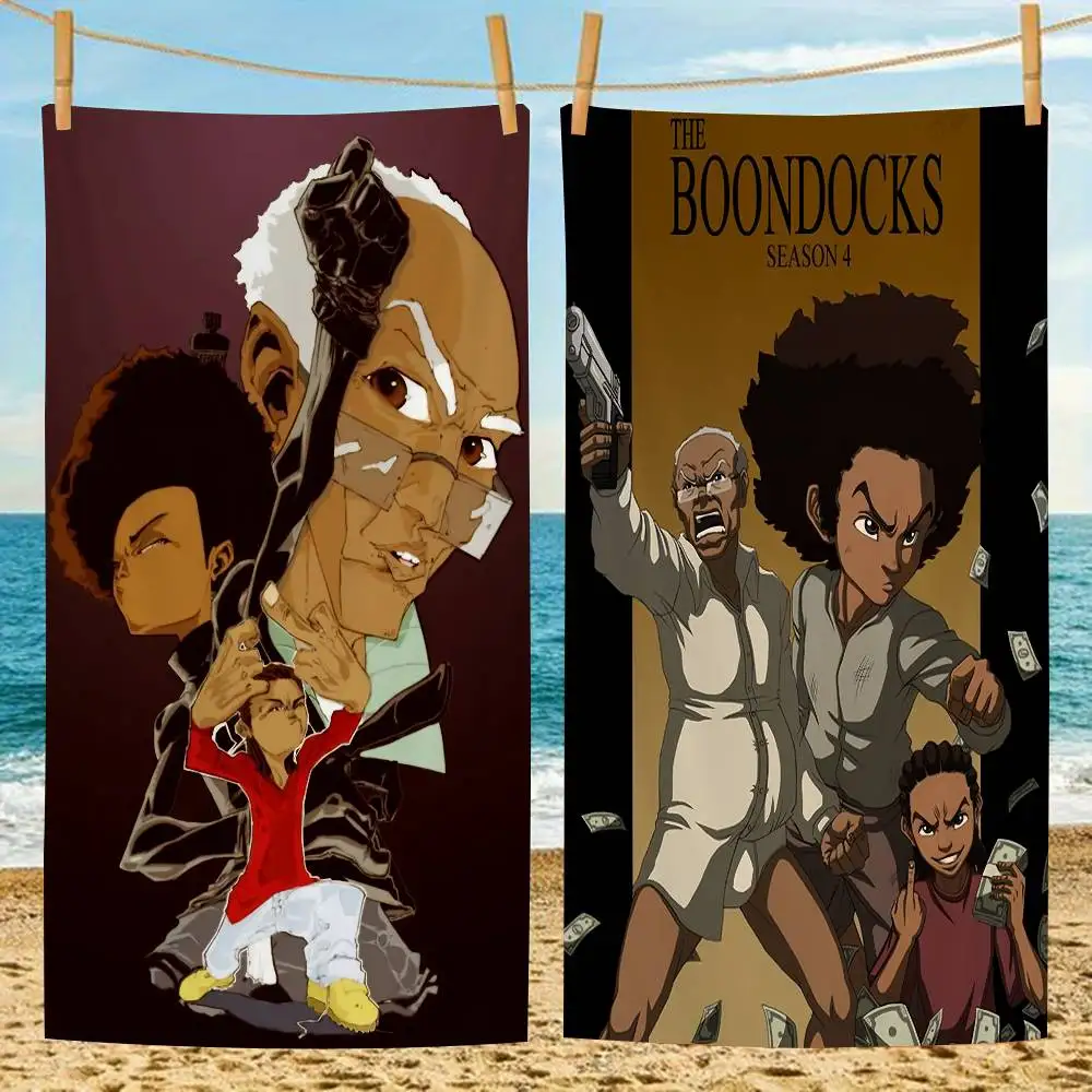 The Boondock Cartoon Microfiber Blanket Quick Drying Beach Towels Oversized Printing Super Absorbent Pool Towel Blanket