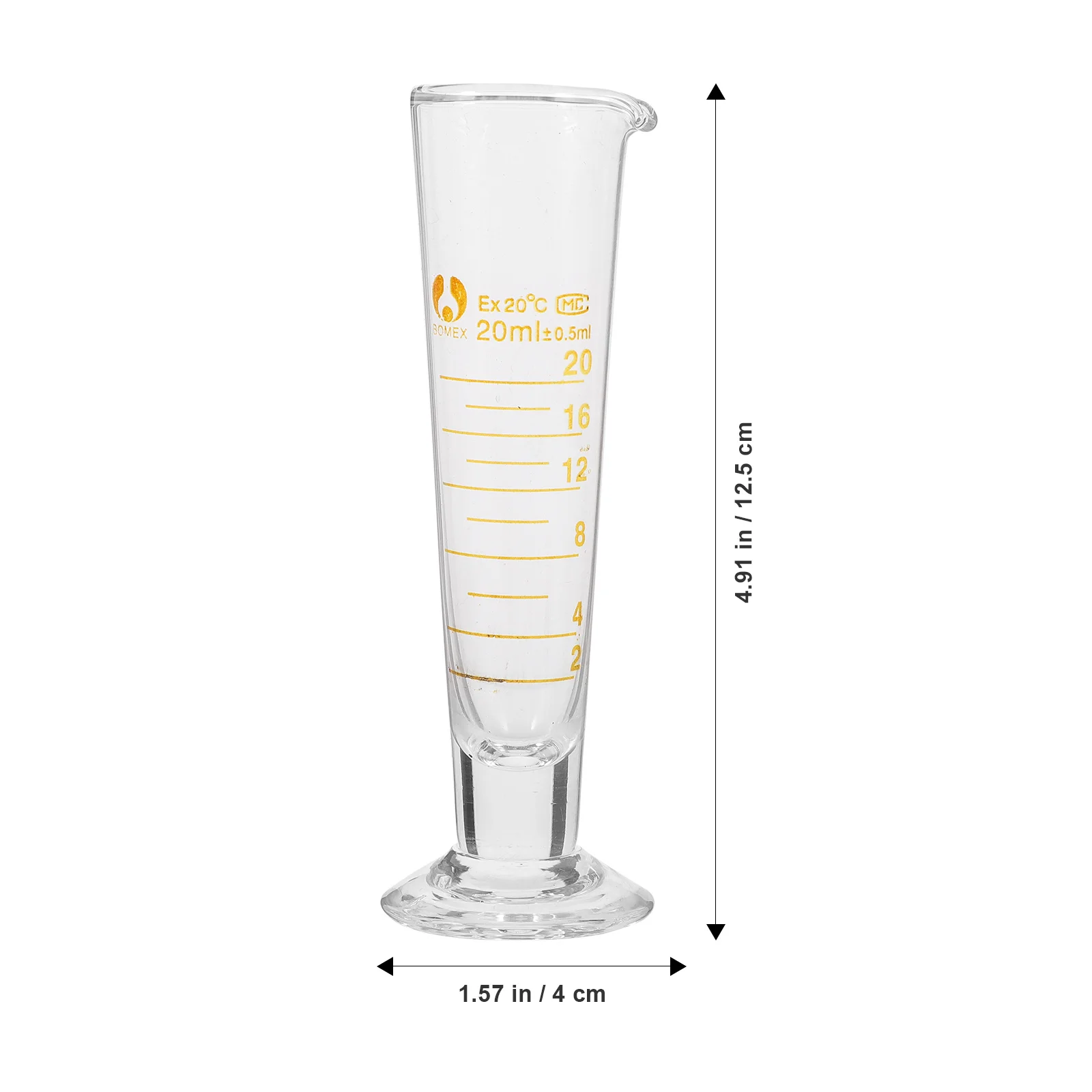 Laboratory Measuring Cup Glass Beakers Set Triangular Stable Design Clear Graduation Marks Accurate Liquid Measuring Tools