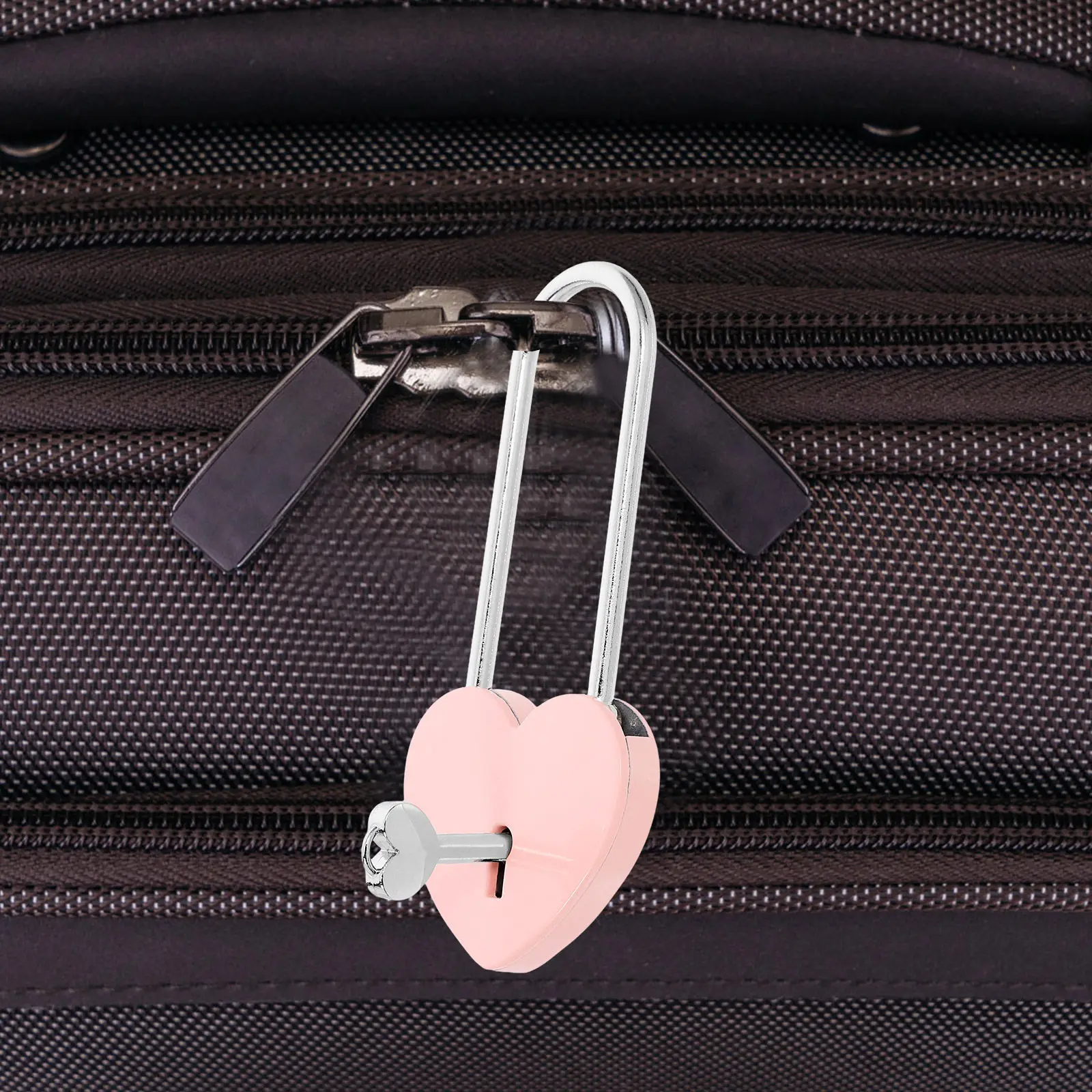 1Pcs Heart-Shaped Padlock Heavy-Duty Rust-Proof Small Size Light Weight for Suitcase Luggage Drawer Cabinet Diary