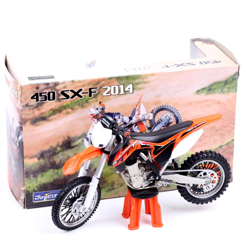 1/12 échelle Automaxx 2014 350 SX-F SXF hors route Dirt Bike modèle de Motocross moto moulé sous pression et véhicules jouets clous de pouce Joycity