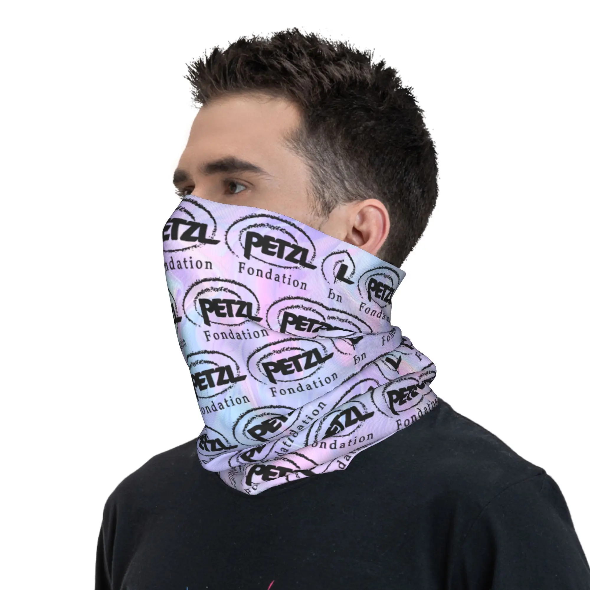 Bandana P-Petzls colorida personalizada, polaina para el cuello, bufanda para la cara a prueba de viento, cubierta para hombres y mujeres, diseño de logotipo clásico, diadema, pasamontañas de tubo