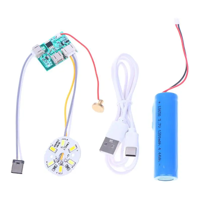 

DC5V Input Light Source LED Light Panel Dimming Controller 3W/10W 30MM/50MM 3Colors With Touch ON/OFF Switch Charging Port Type-