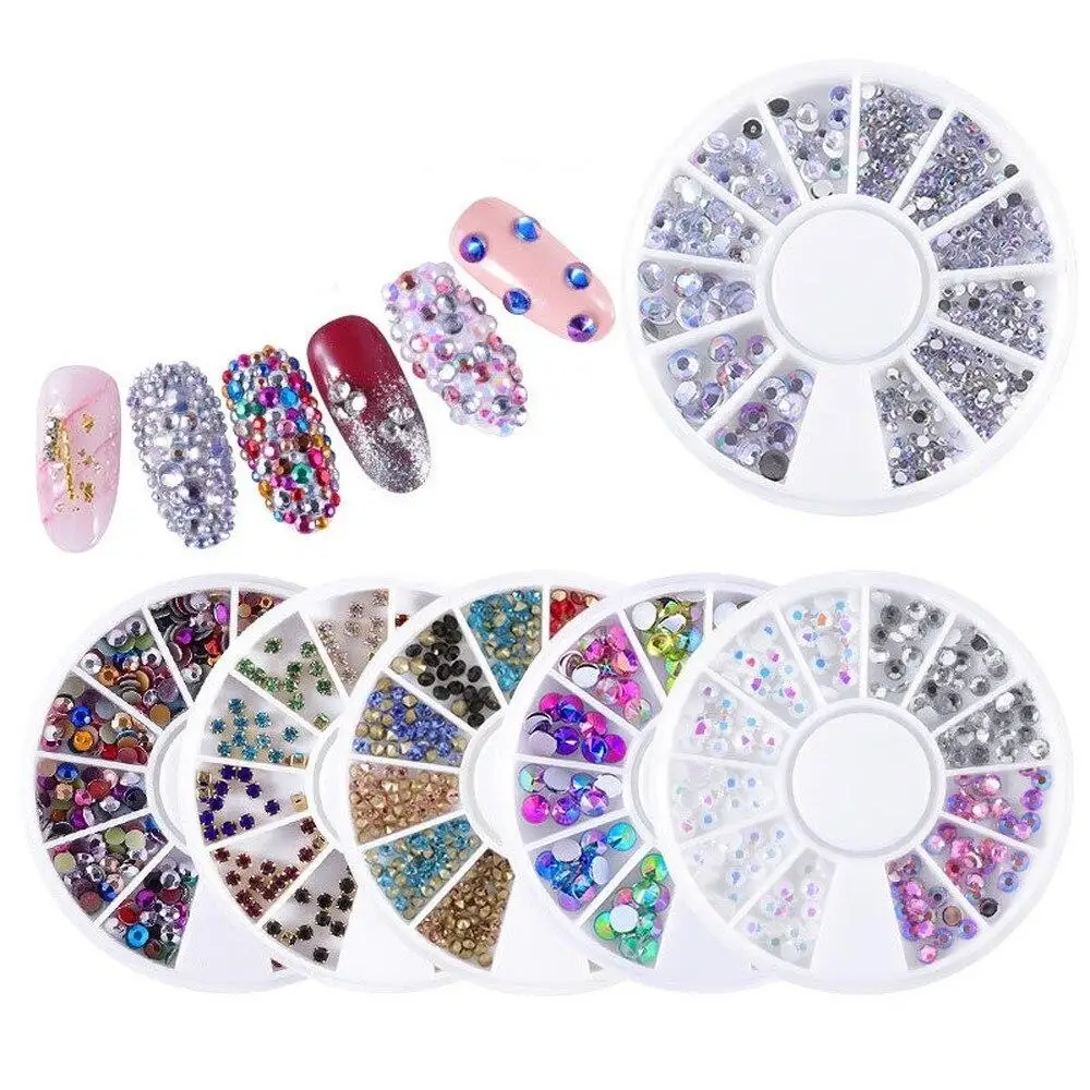 Mixed Color Chameleon Nail Rhinestone Glitter Small Irregular Beads for Nail Art 3D Decoration Stone in Wheel DIY Tips